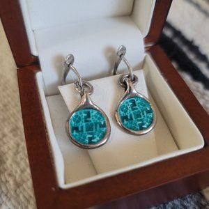 Vintage Sterling Silver & Turquoise Earrings